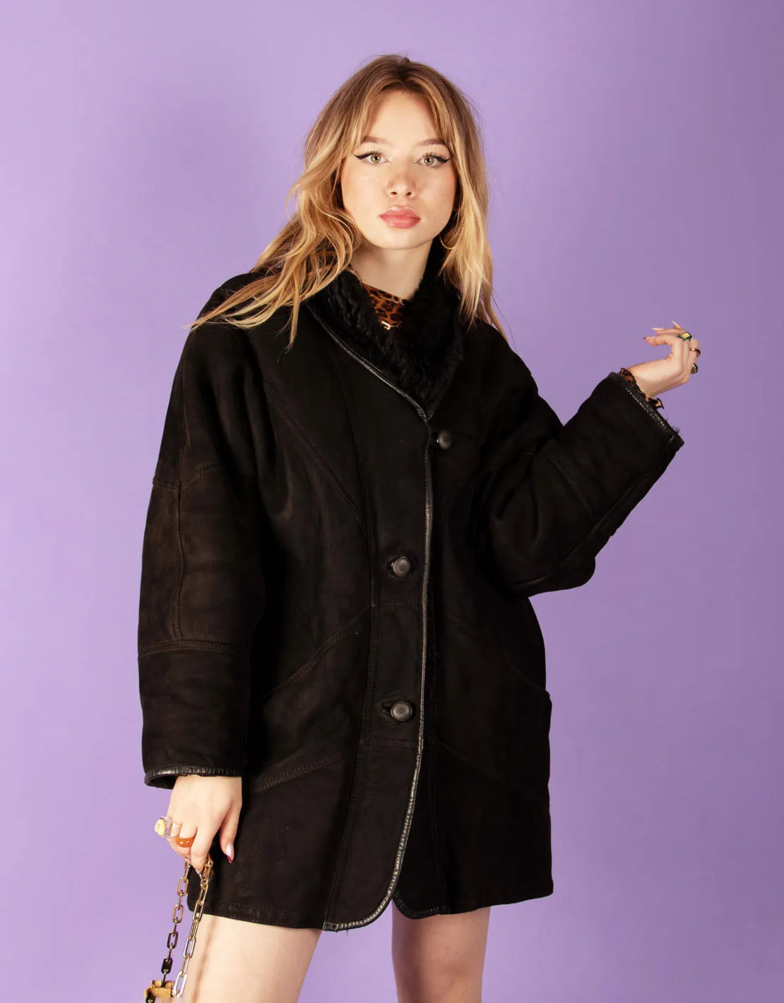 Vintage shearling coat