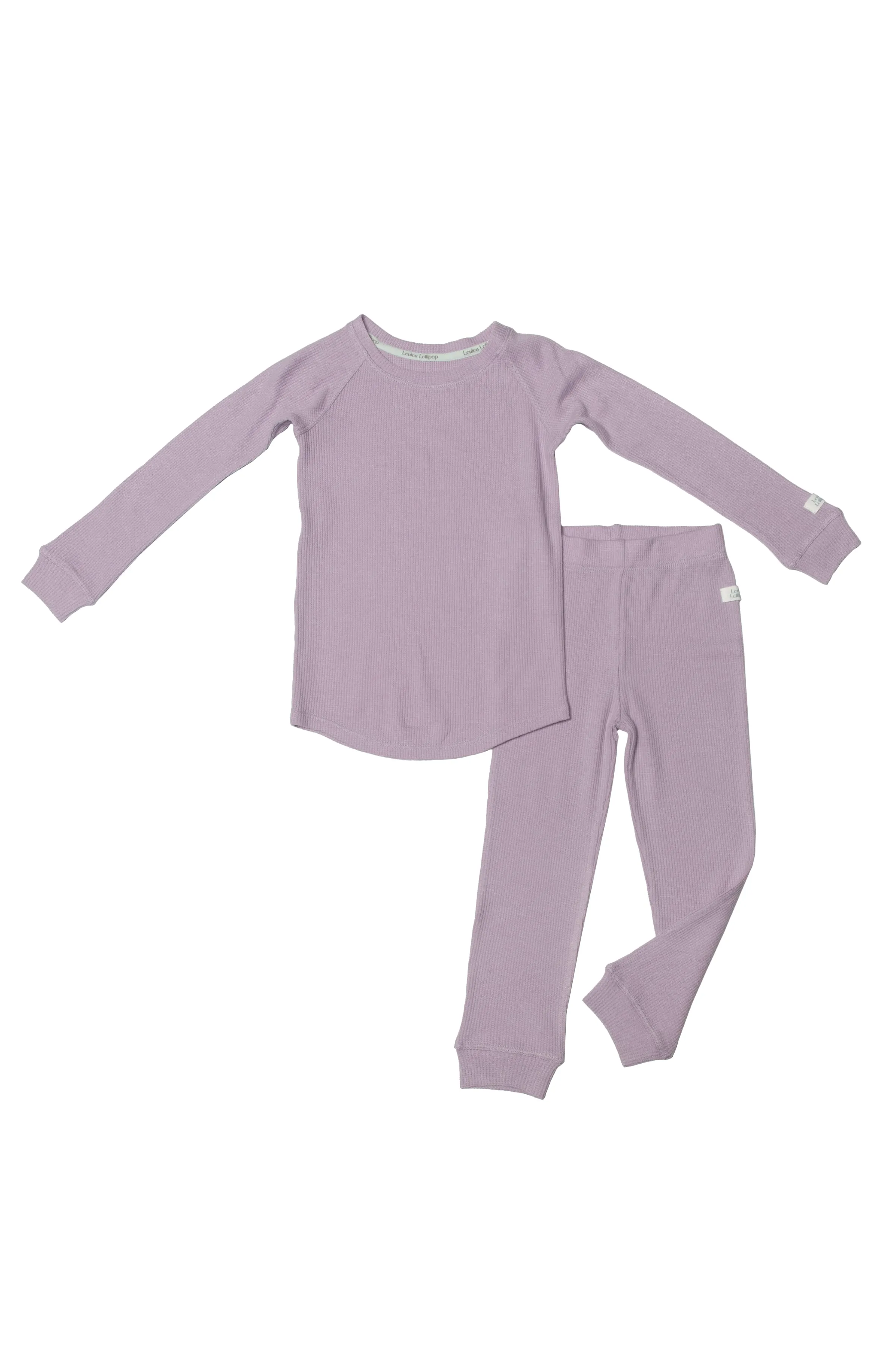 Waffle Long Sleeve Pajama Set