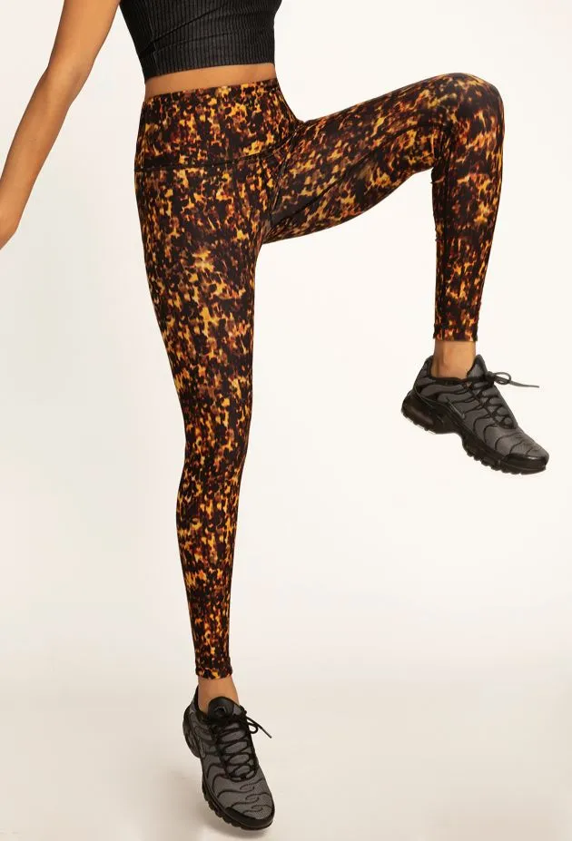 Wear It To Heart Tortoise Shell Reversible Legging