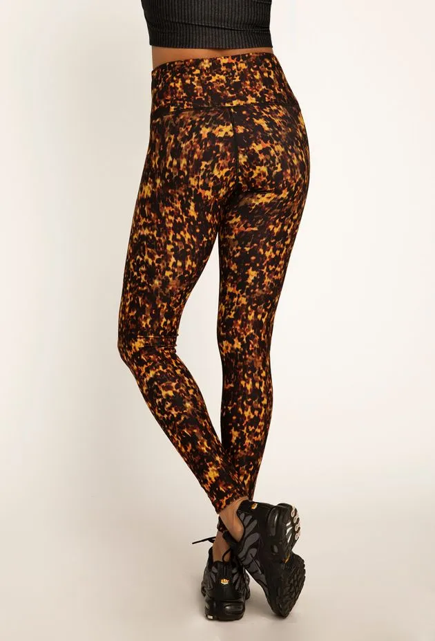 Wear It To Heart Tortoise Shell Reversible Legging