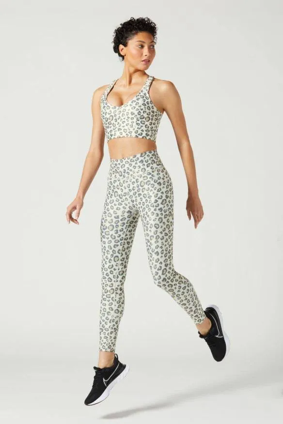 Wear It To Heart Wild Cheetah White High Waist Legging