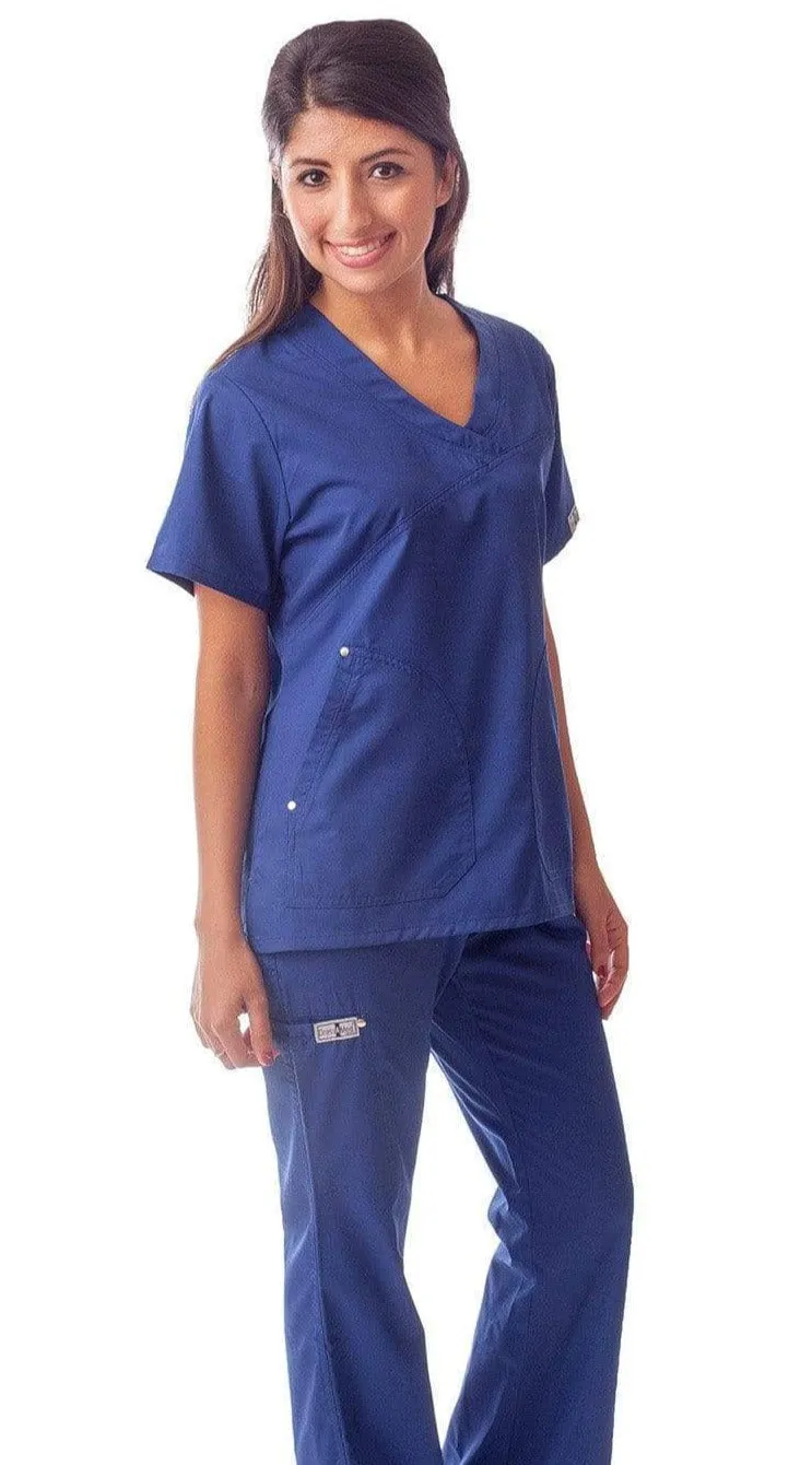 Women's 6 Pocket Slim Fit Medical Scrubs - Style 407