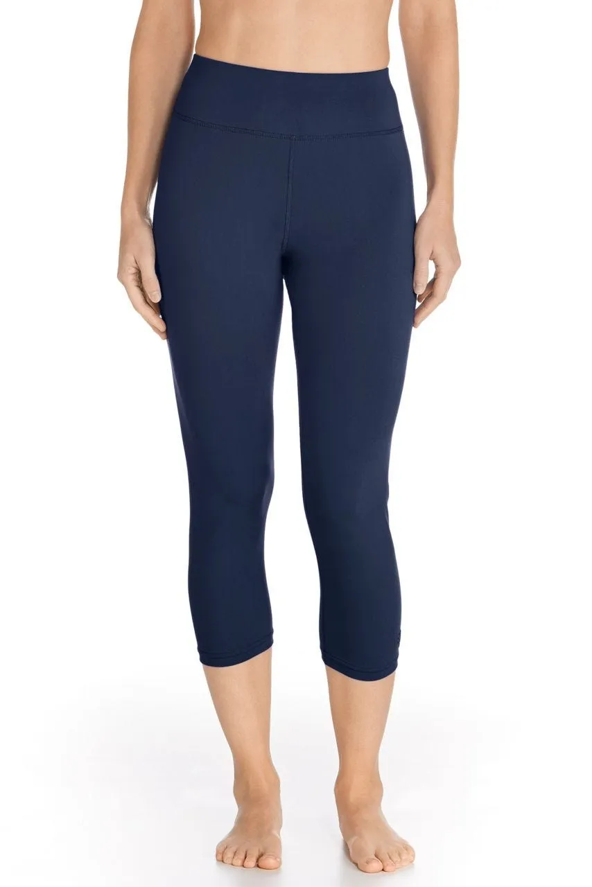 Women's Deep Water Swim Capris  |  Navy