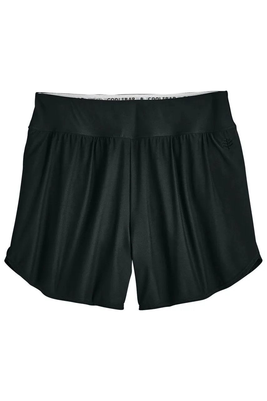 Women's Ripple Swim Shorts  |  Black