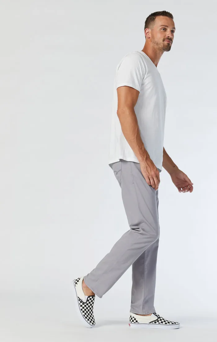 ZACH STRAIGHT LEG PANTS IN GRAPHITE TWILL